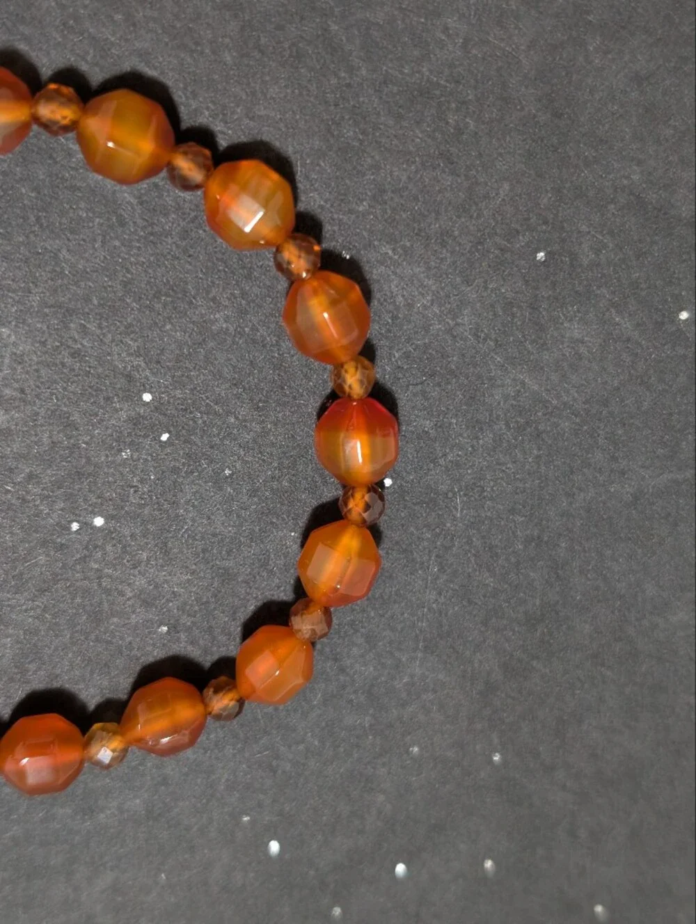 Agate/Garnet Bracelet